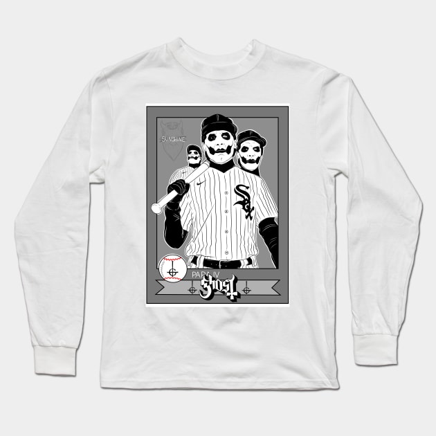 Baseball Papa Long Sleeve T-Shirt by ImSomethingElse